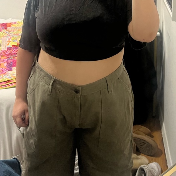 Army Green Cargo Pants - Picture 5 of 6